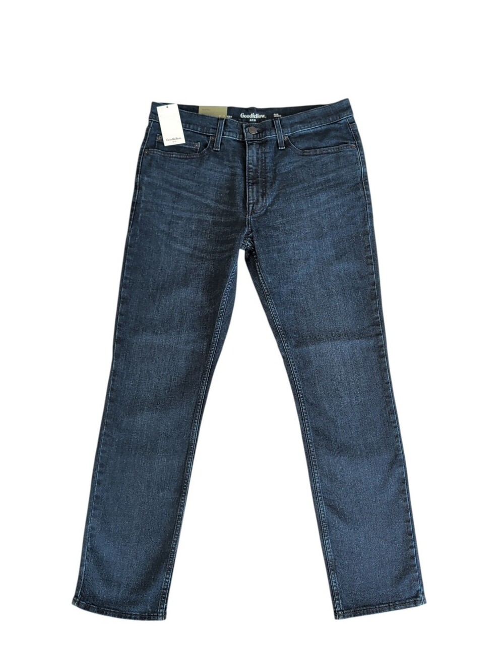 NWT Goodfellow & Co. Slim Total Flex Denim Jeans W36 x L32 Dark Wash Blue